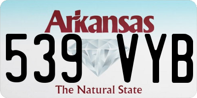 AR license plate 539VYB