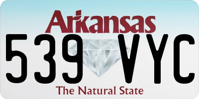 AR license plate 539VYC