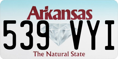 AR license plate 539VYI