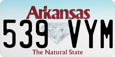 AR license plate 539VYM