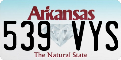 AR license plate 539VYS