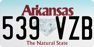 AR license plate 539VZB