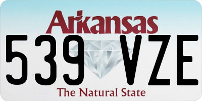 AR license plate 539VZE