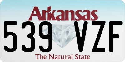 AR license plate 539VZF