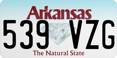 AR license plate 539VZG