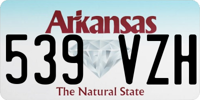 AR license plate 539VZH