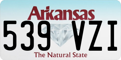 AR license plate 539VZI