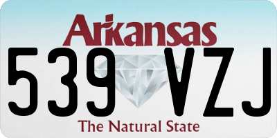 AR license plate 539VZJ