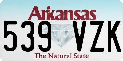 AR license plate 539VZK
