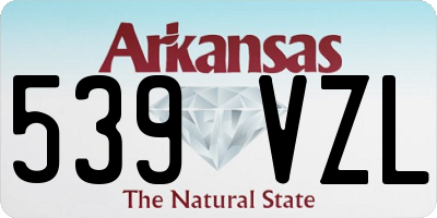 AR license plate 539VZL