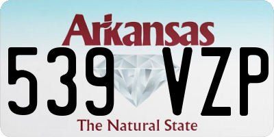AR license plate 539VZP