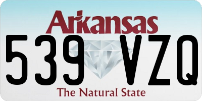AR license plate 539VZQ