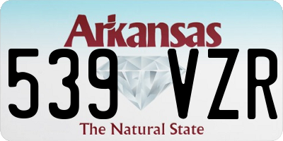 AR license plate 539VZR