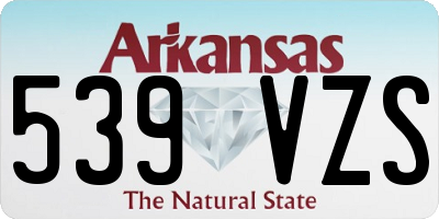 AR license plate 539VZS