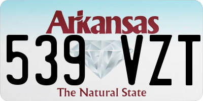 AR license plate 539VZT