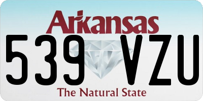 AR license plate 539VZU