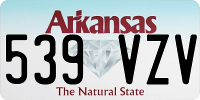 AR license plate 539VZV