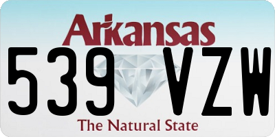 AR license plate 539VZW