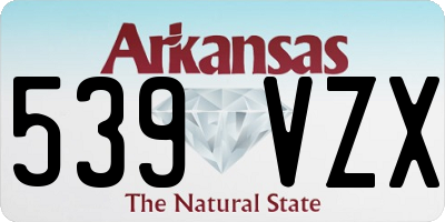 AR license plate 539VZX