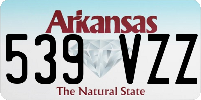 AR license plate 539VZZ