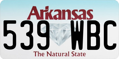 AR license plate 539WBC