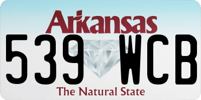 AR license plate 539WCB
