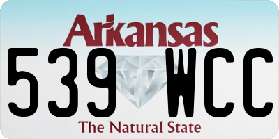 AR license plate 539WCC