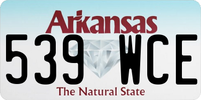 AR license plate 539WCE