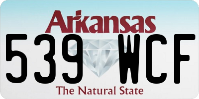 AR license plate 539WCF