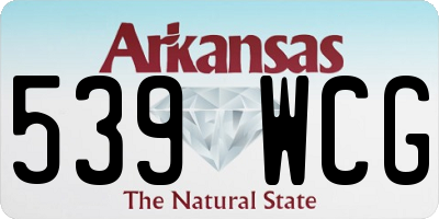 AR license plate 539WCG