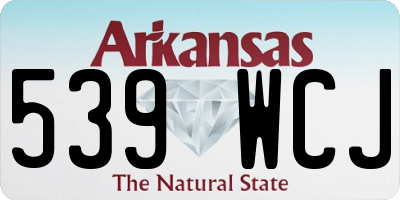 AR license plate 539WCJ