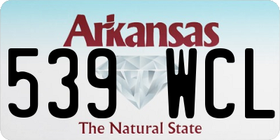 AR license plate 539WCL