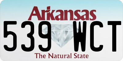 AR license plate 539WCT