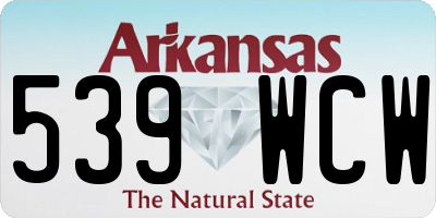 AR license plate 539WCW