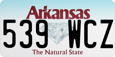 AR license plate 539WCZ