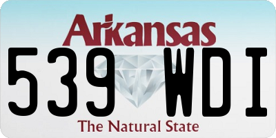 AR license plate 539WDI