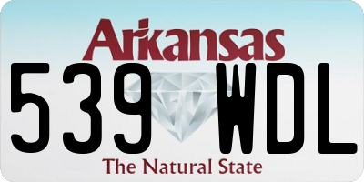 AR license plate 539WDL