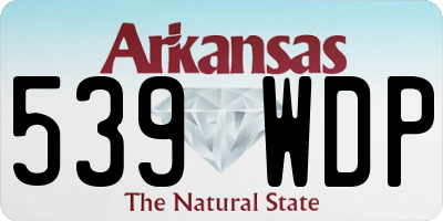 AR license plate 539WDP