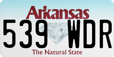 AR license plate 539WDR