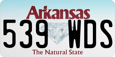 AR license plate 539WDS
