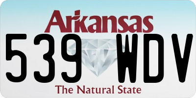 AR license plate 539WDV
