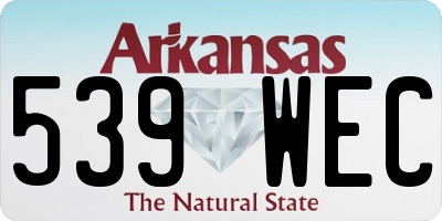 AR license plate 539WEC