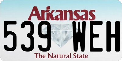 AR license plate 539WEH
