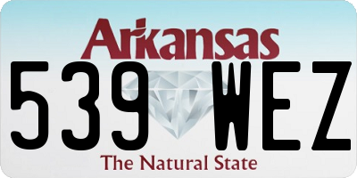 AR license plate 539WEZ
