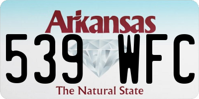 AR license plate 539WFC