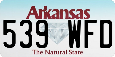 AR license plate 539WFD