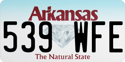 AR license plate 539WFE