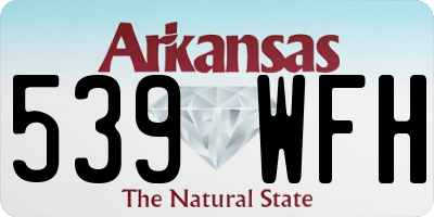 AR license plate 539WFH