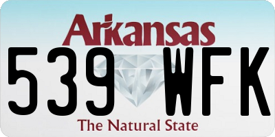 AR license plate 539WFK