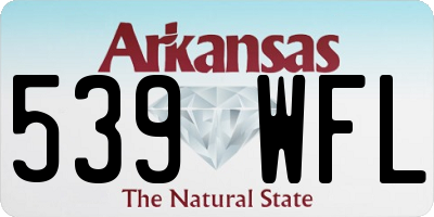 AR license plate 539WFL